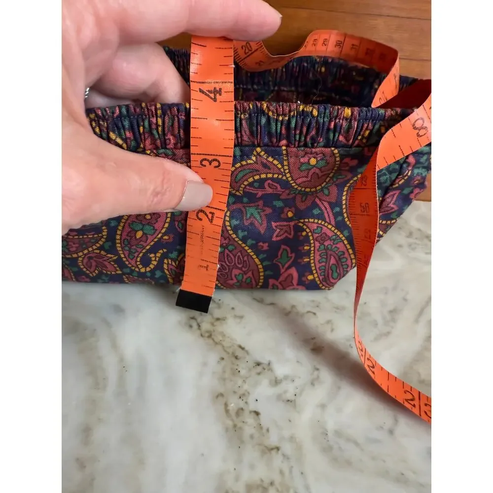Longaberger classic paisley print long basket liner